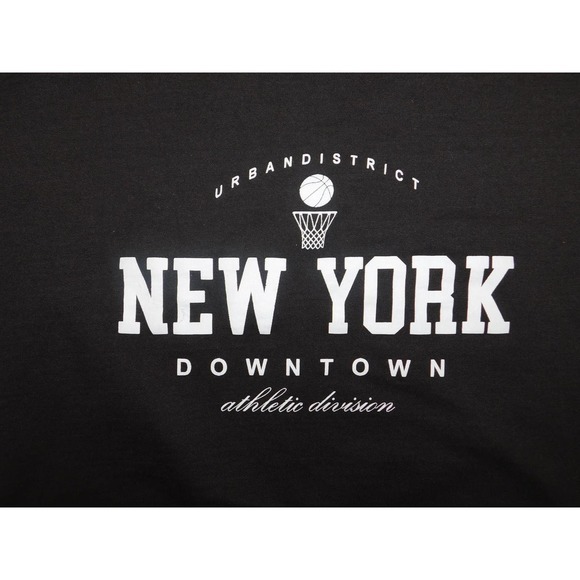 Pretty Little Thing Women's Size: L Black Graphic Downtown New-York sweatshirt - Picture 5 of 7